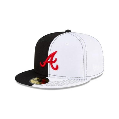 Sapca New Era Atlanta Braves MLB Split Crown 59FIFTY Fitted - Negrii